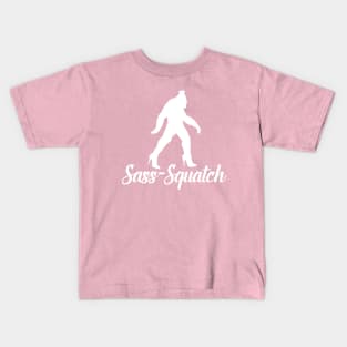 Sass Squatch white Kids T-Shirt